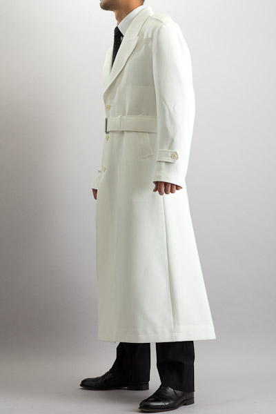 【白いトレンチコート 着丈130cm 、ロングコート販売】【2013-14年モデル】最新モデルはページ下部から