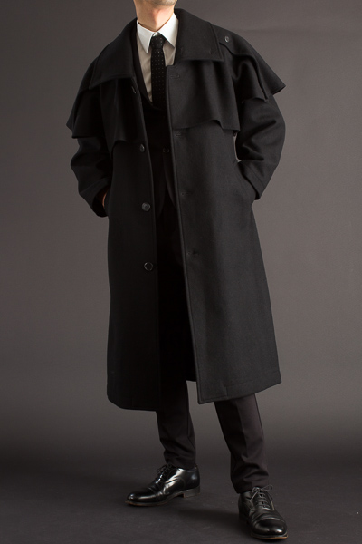 インバネスコート メルトンウール着丈1 通販 販売 ロングコートのuenoya