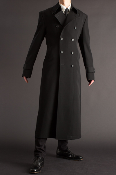 ロングコート袖丈長めのモデルです ナポレオンコート130 通販 販売 ロングコートのuenoya