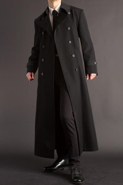 ひざ下まである男性用のロングコートなら Uenoya にお任せください ナポレオンコート135 通販 販売 ロングコートのuenoya