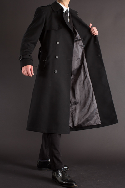 着丈長めのコート 着丈1ｃｍ ダブルトレンチコート ロングコート販売 21年販売モデル
