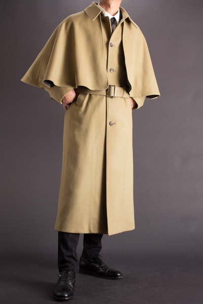 インバネスコート ２WAYモデル メルトンウール　ベージュ 130