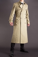 トレンチコート ダブル 125 コットン ペールカーキ