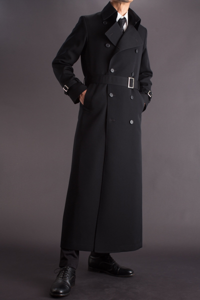 長い着丈のコート