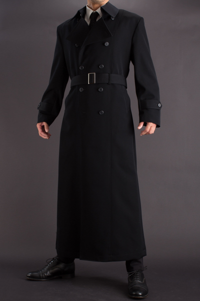 長い着丈のコート