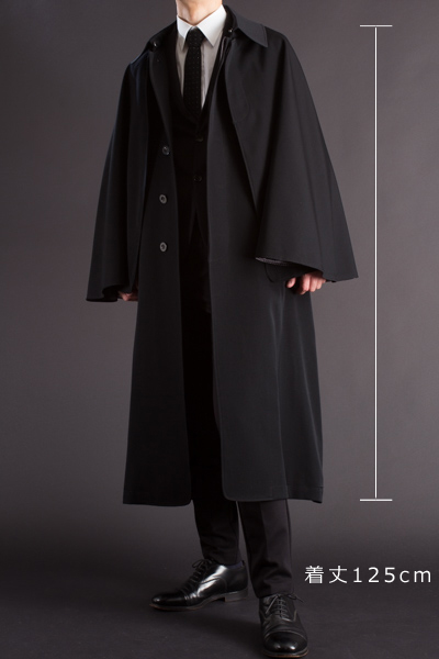 長い着丈のコート