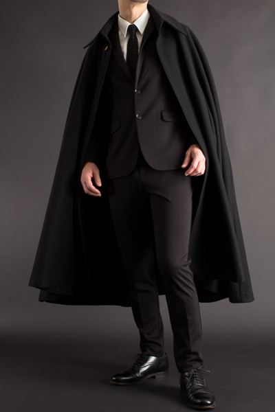 長い着丈のコート